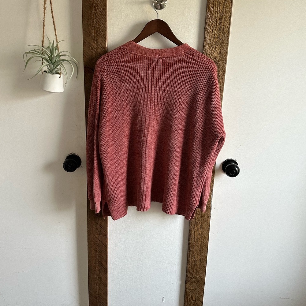 Cotton On Women's Archy Cardigan Sweater Size Medium Canyon Rose Marsala Twist - Picture 16 of 16